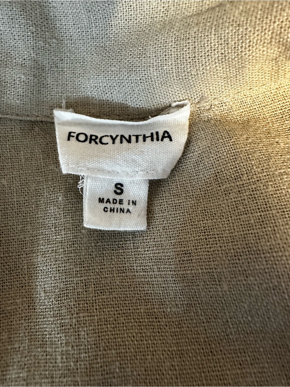 For Cynthia Linen Blend Dress with Exaggerated/Oversized Pockets - Picture 7 of 8